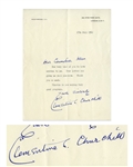 Clementine Churchill Letter Signed -- ...Winston is now making very good progress...
